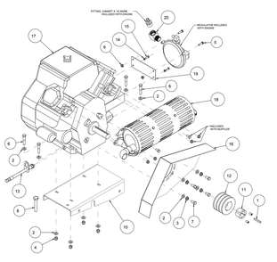 Section 03 Diagram and Parts List for MK-2025SSP 168953 MK Diamond Concrete Saw